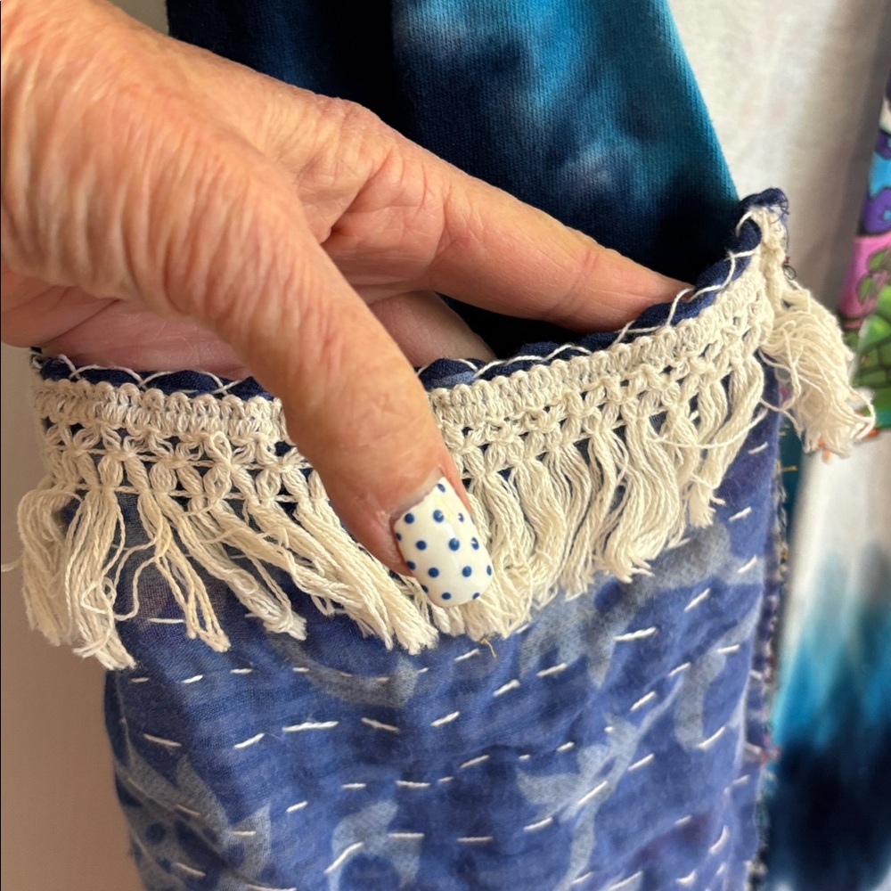 Gildan Multicolor Tie-Dye & Patchwork Tunic - image 4